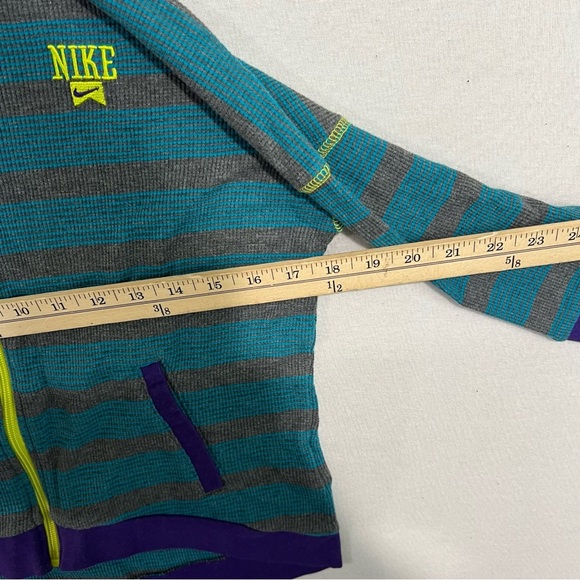 Nike Blue Gray Boy Hoodie Sweater Casual Size Medium - Picture 5 of 8